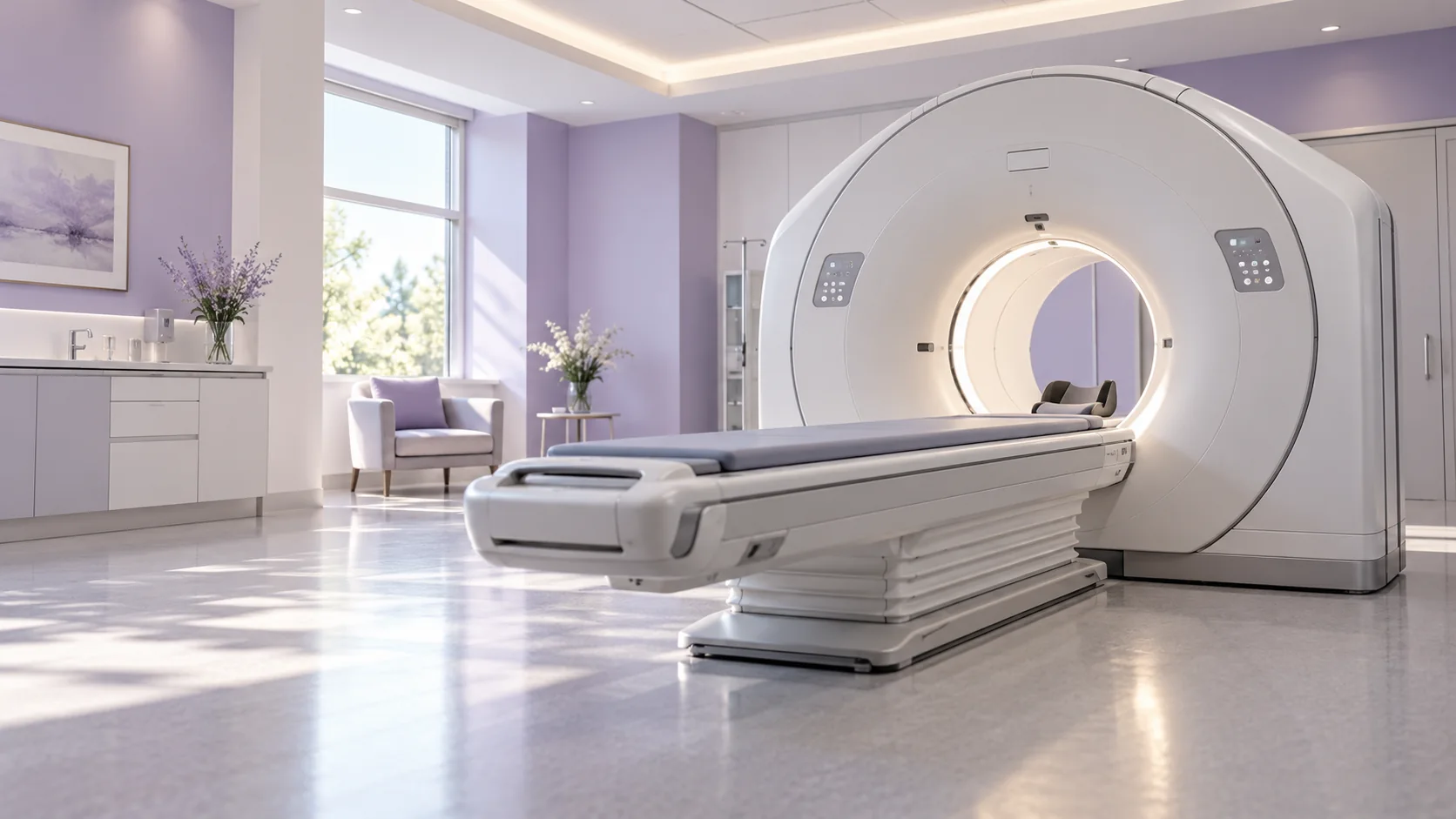 Illustrative CT scanner suite